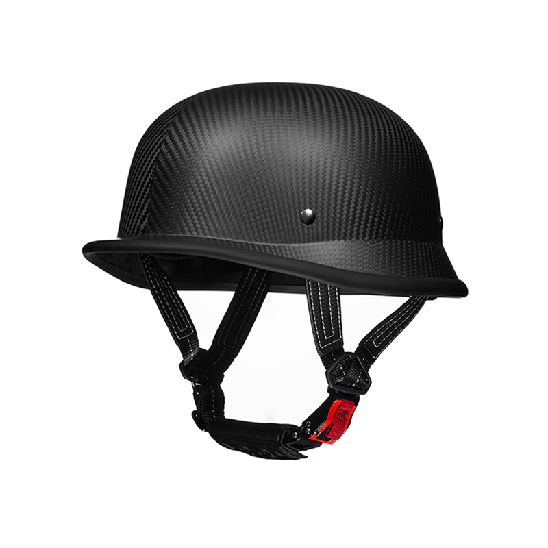 Genuine Carbon Fiber Motorcycle Half Helmet