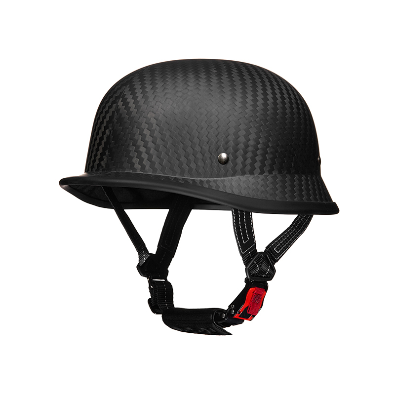 Genuine Carbon Fiber Motorcycle Half Helmet
