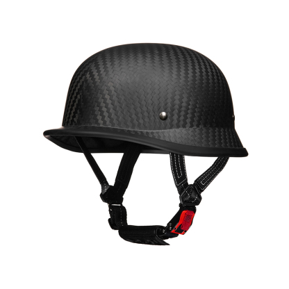 Genuine Carbon Fiber Motorcycle Half Helmet