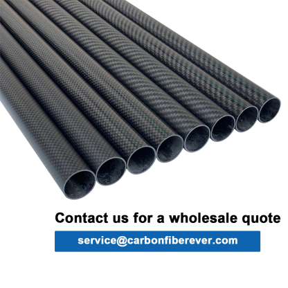 Custom 500MM 1000MM Length Carbon Fiber Tube Twill Matte Finish