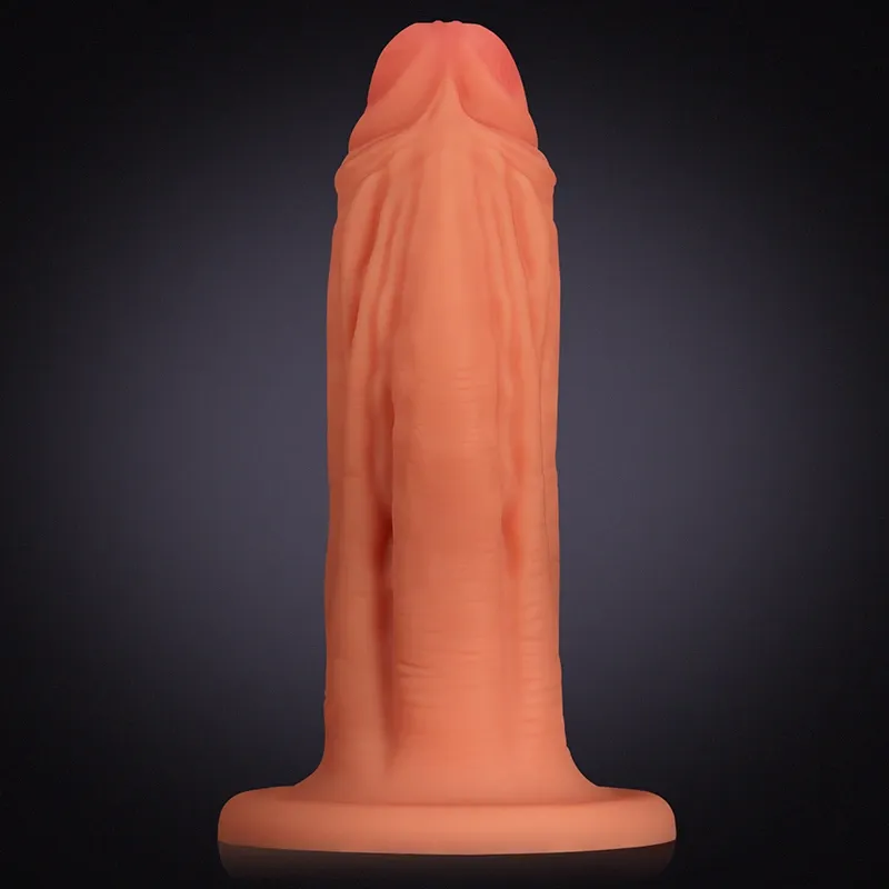 Ultra Thick Liquid Silicone Soft Dildo with Big Base 14.7 Inch