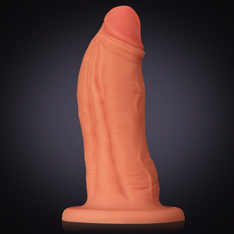 Ultra Thick Liquid Silicone Soft Dildo with Big Base 14.7 Inch