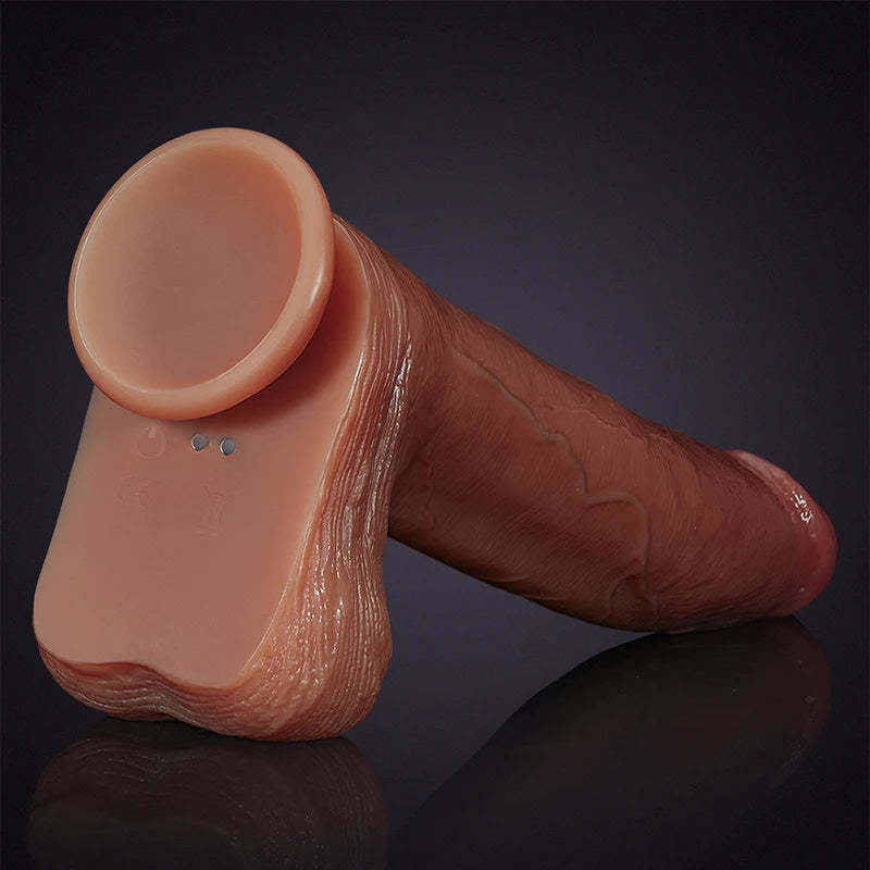 Silicone Large Heating Thrusting Dildo 9.84 Inch