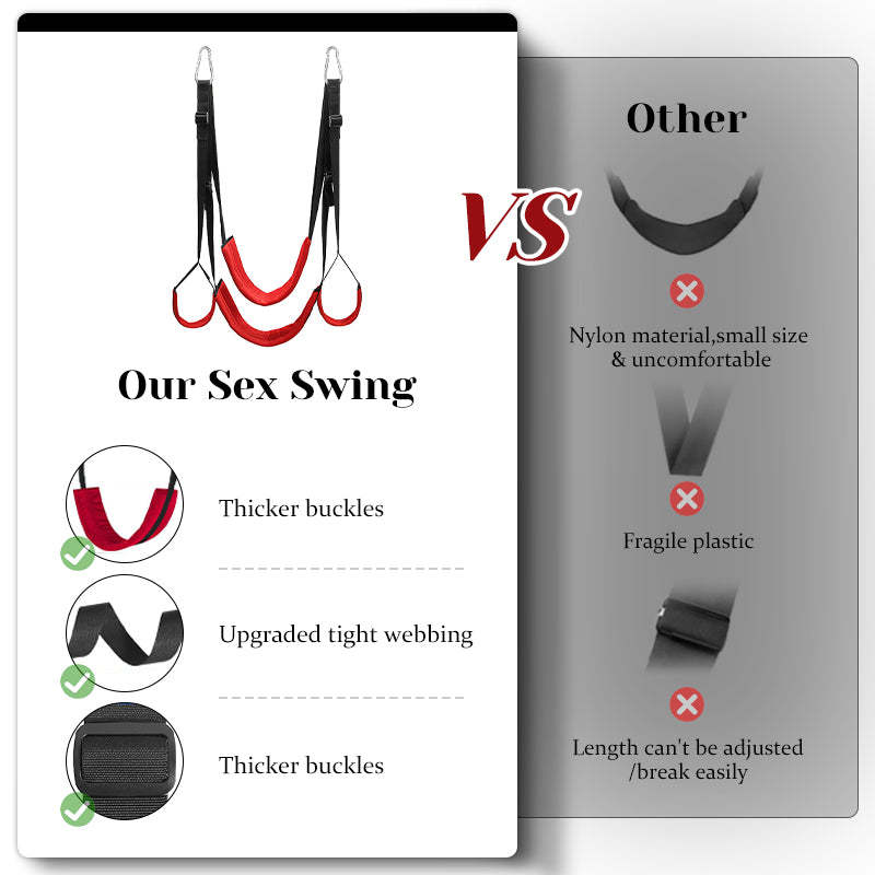 Adjustable 360° Spinning Swing With Steel Triangle Frame