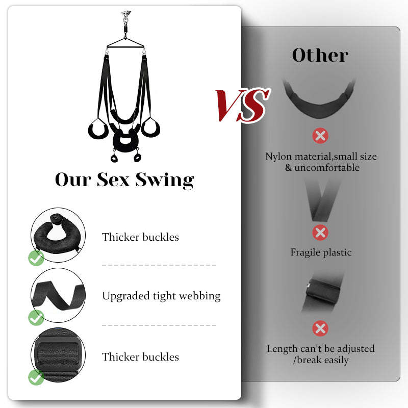 Premium 360 Degree Rotating Adult Sex Swing Set