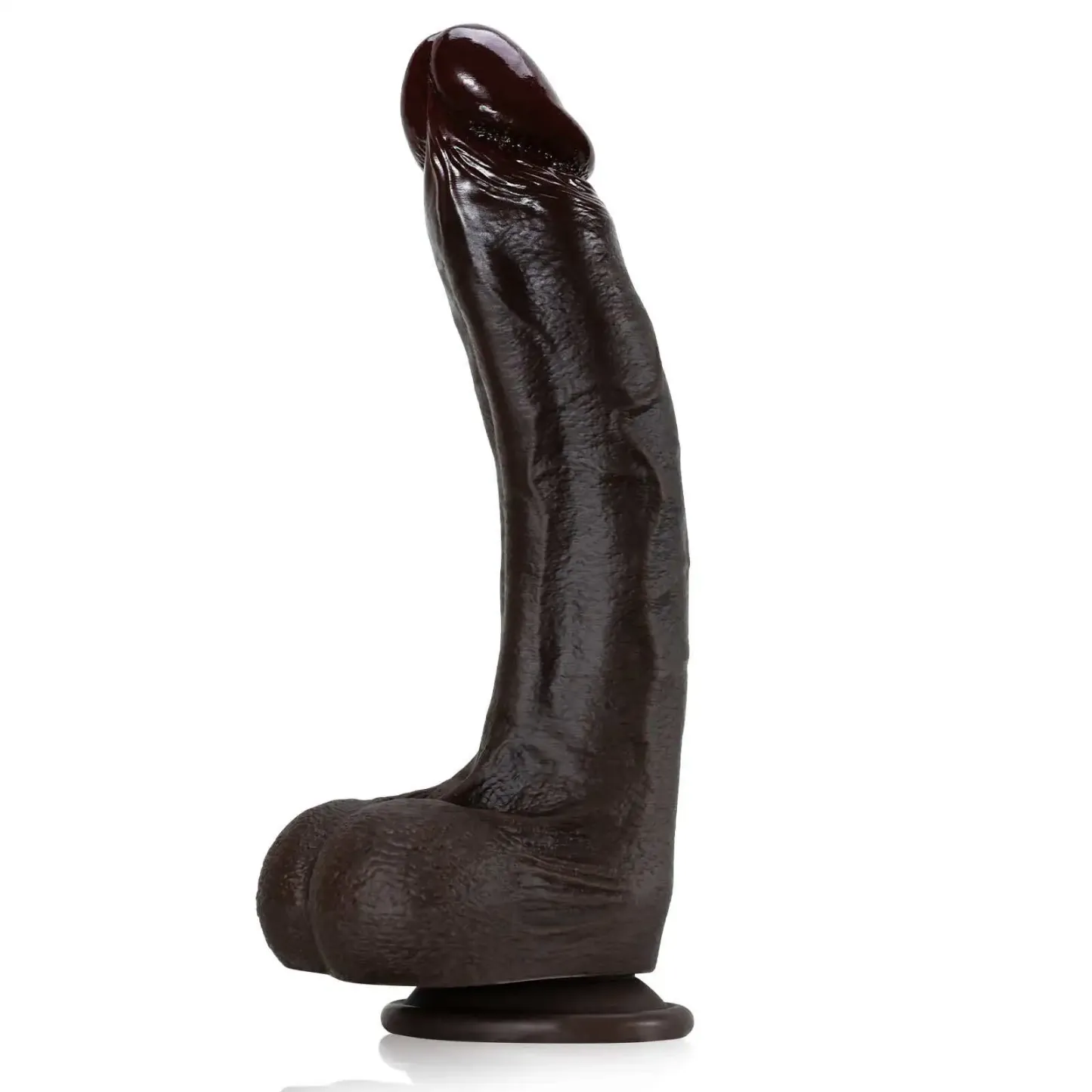 Curved Big Black Cock Dildo 10.2 Inch
