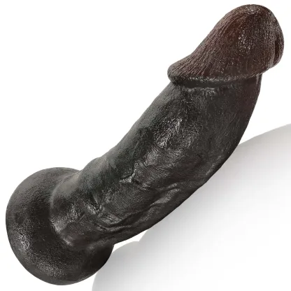 Curved Black Dildo with Suction Cup 8.66  Inch（L Size）