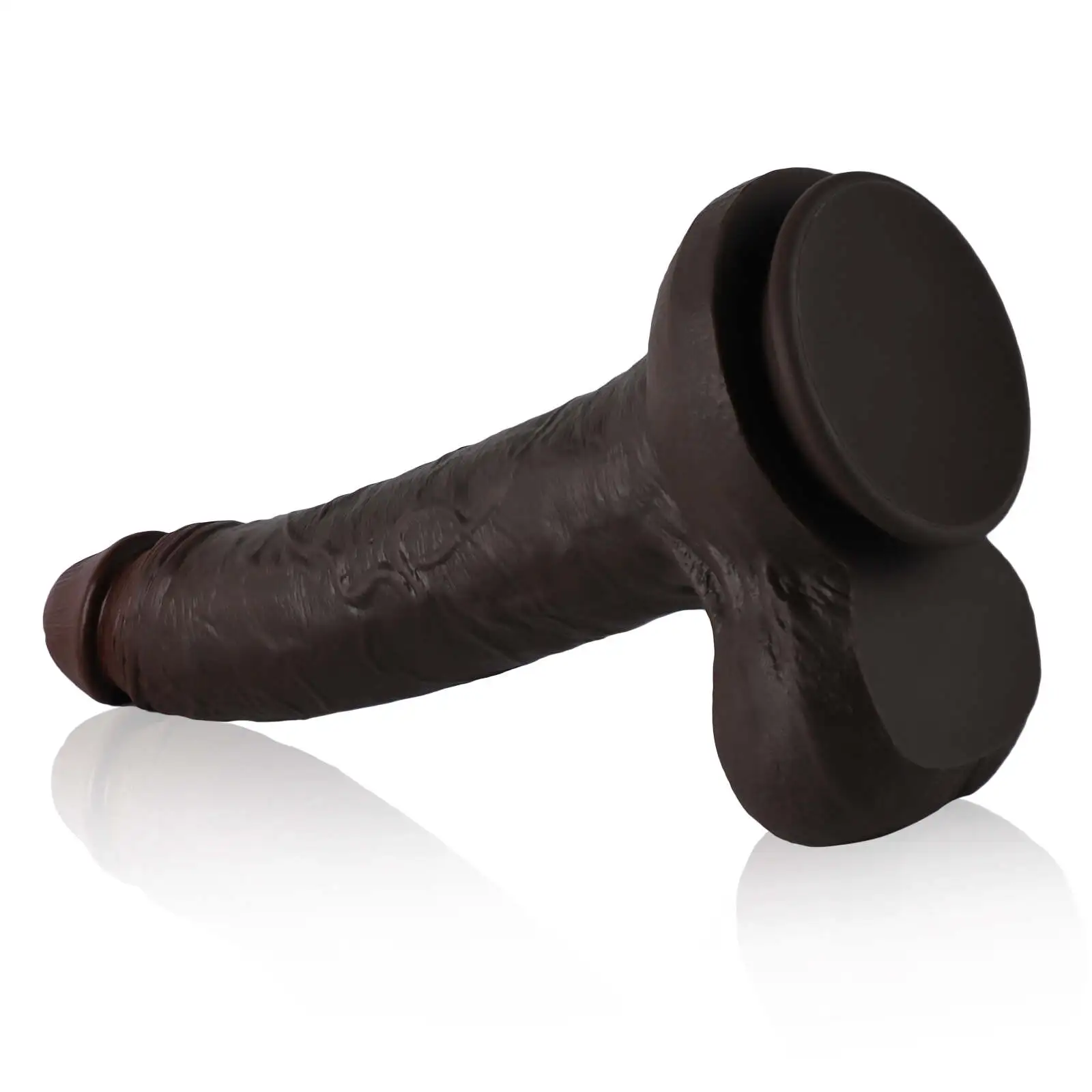 Big Realistic Black Silicone Dildo12.79 Inch