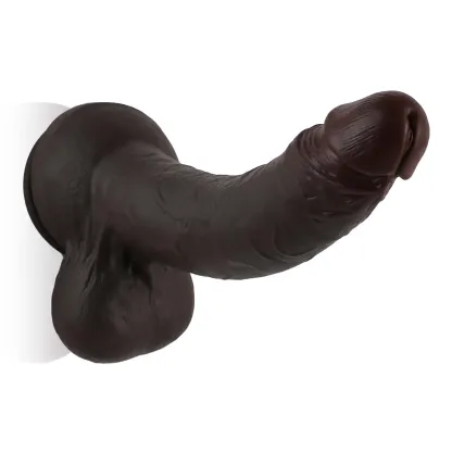 Big Realistic Black Silicone Dildo12.79 Inch