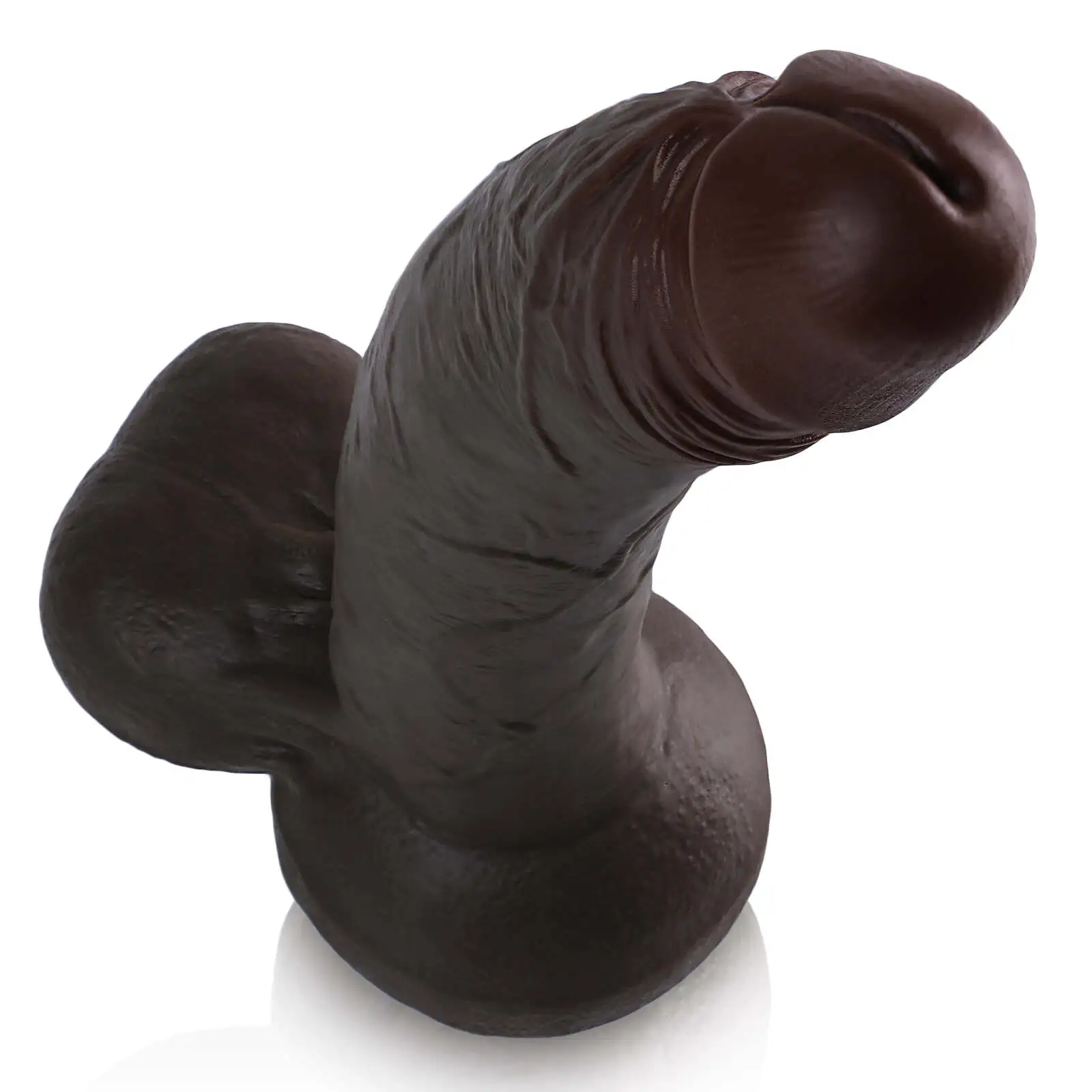 Big Realistic Black Silicone Dildo12.79 Inch