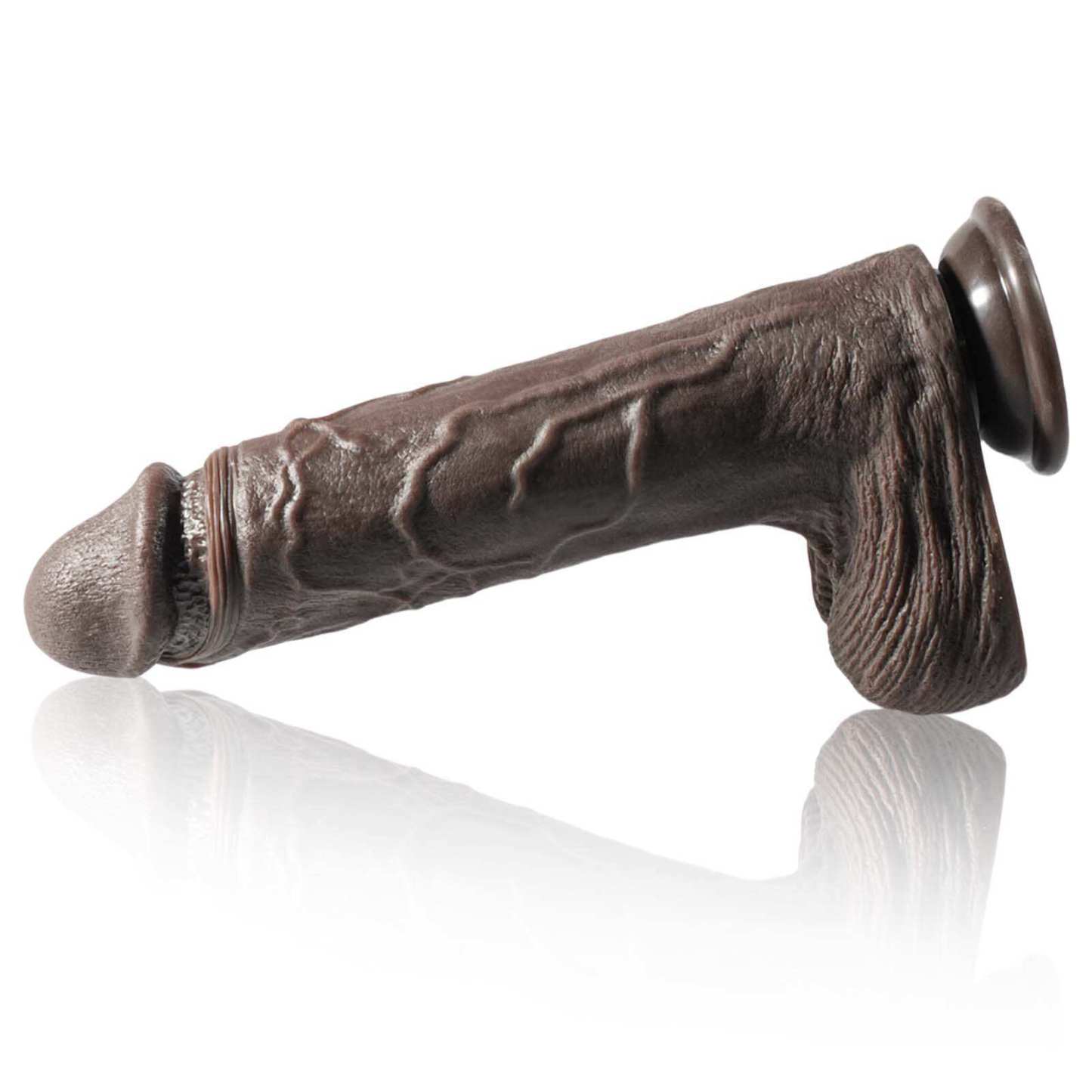 Black Big Thrusting Dildo 7 Thrust & 3 Vibration 10 Inch