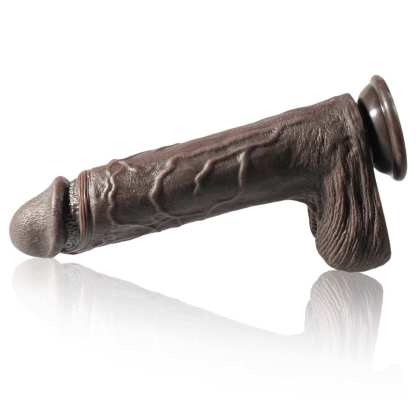 Black Big Thrusting Dildo 7 Thrust & 3 Vibration 10 Inch