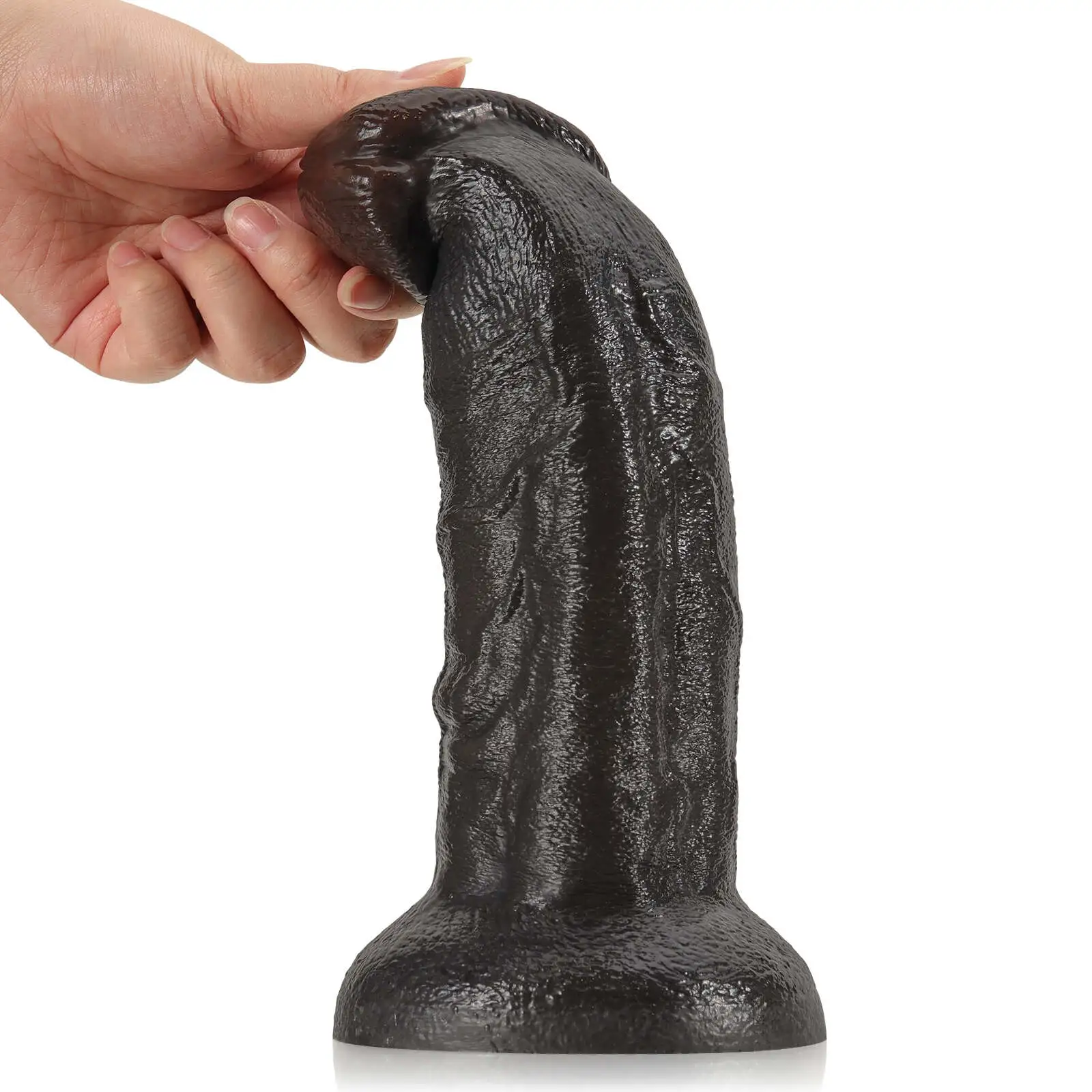 Curved Black Dildo No Balls 10 Inch（XL Size）