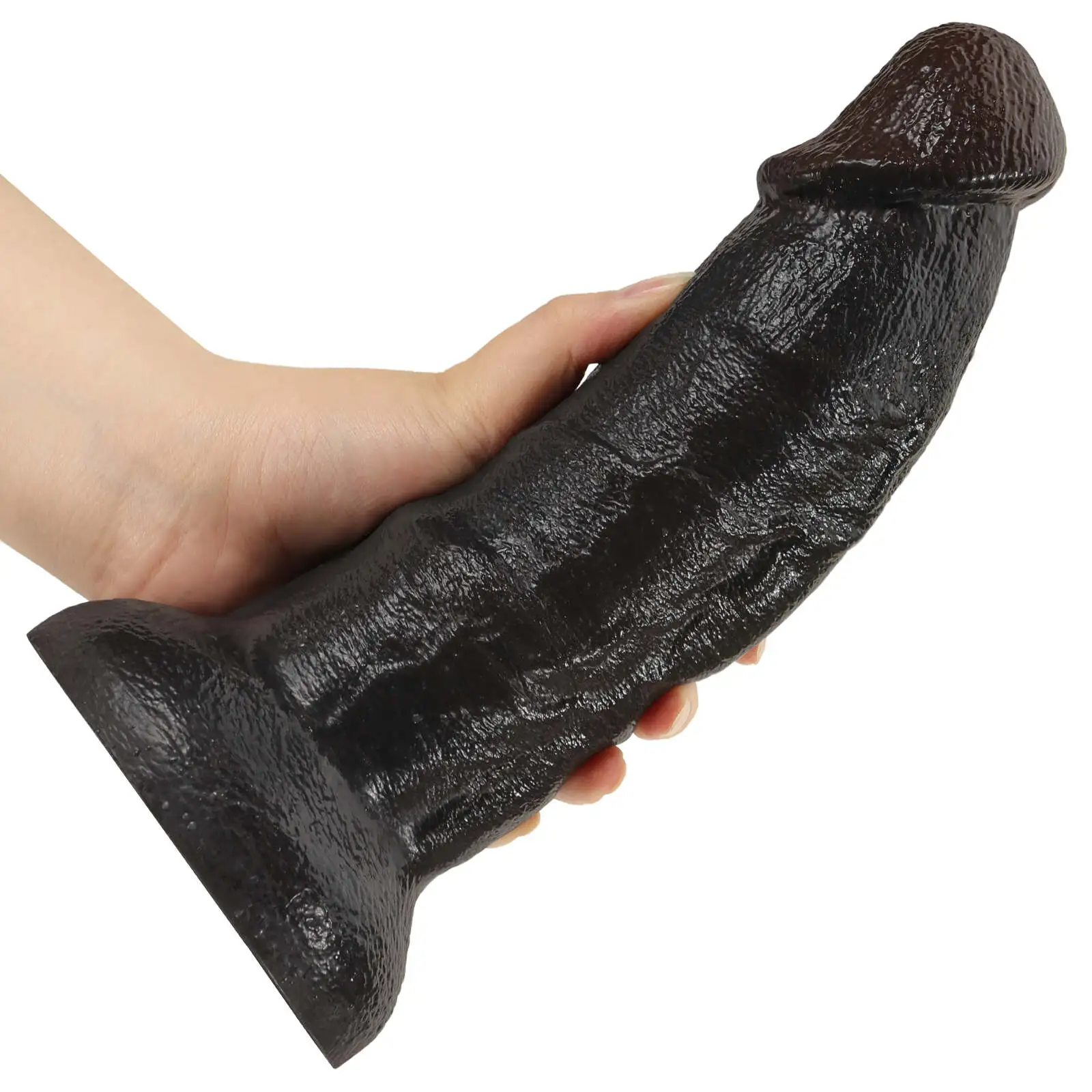 Curved Black Dildo No Balls 10 Inch（XL Size）