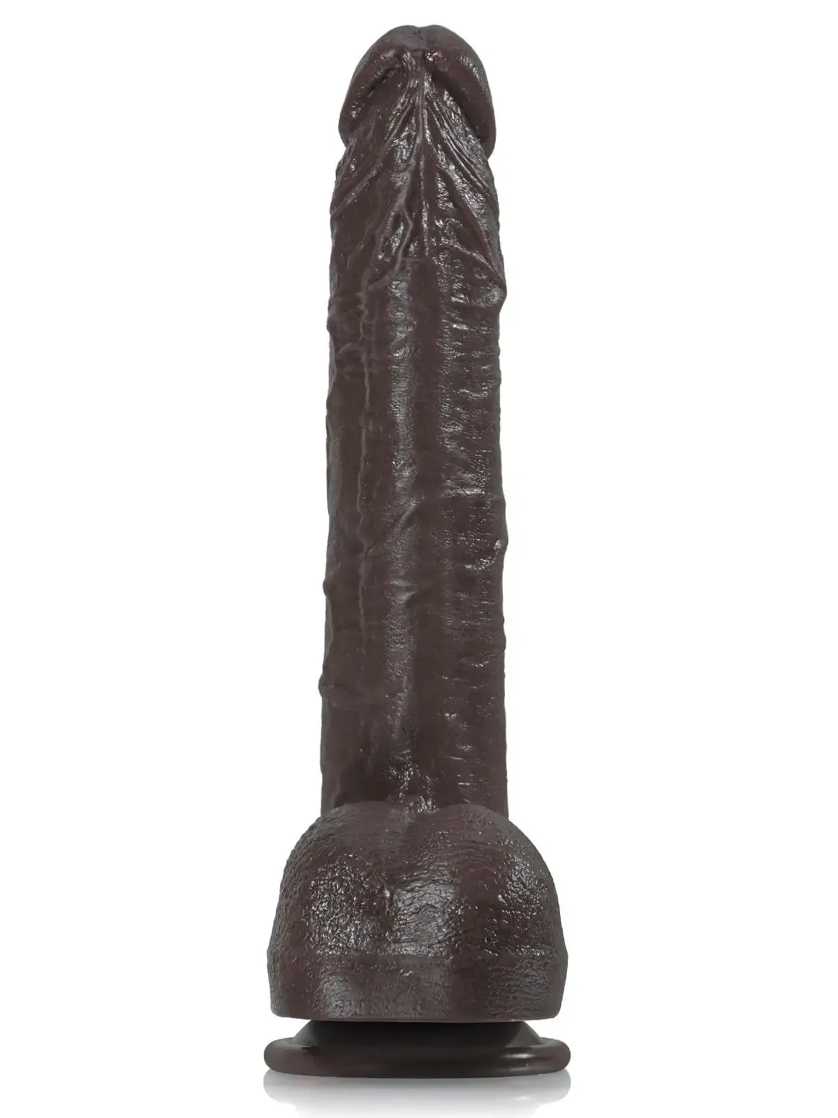Black Silicone Dildo-SID108-Black
