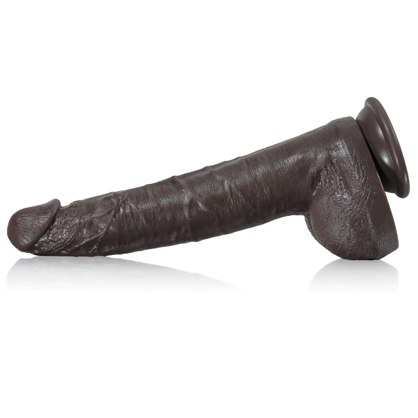Black Silicone Dildo-SID108-Black