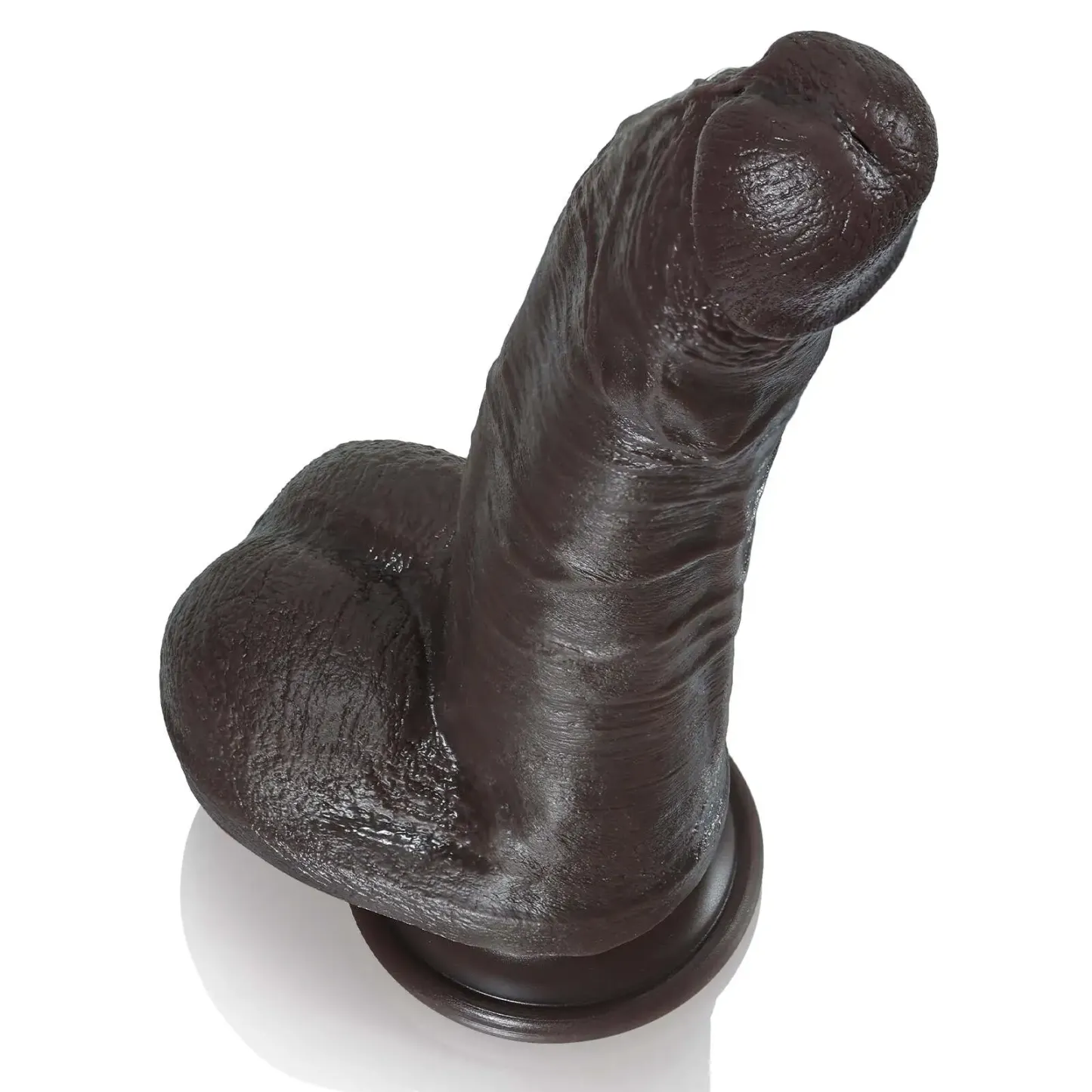 Black Silicone Dildo-SID108-Black