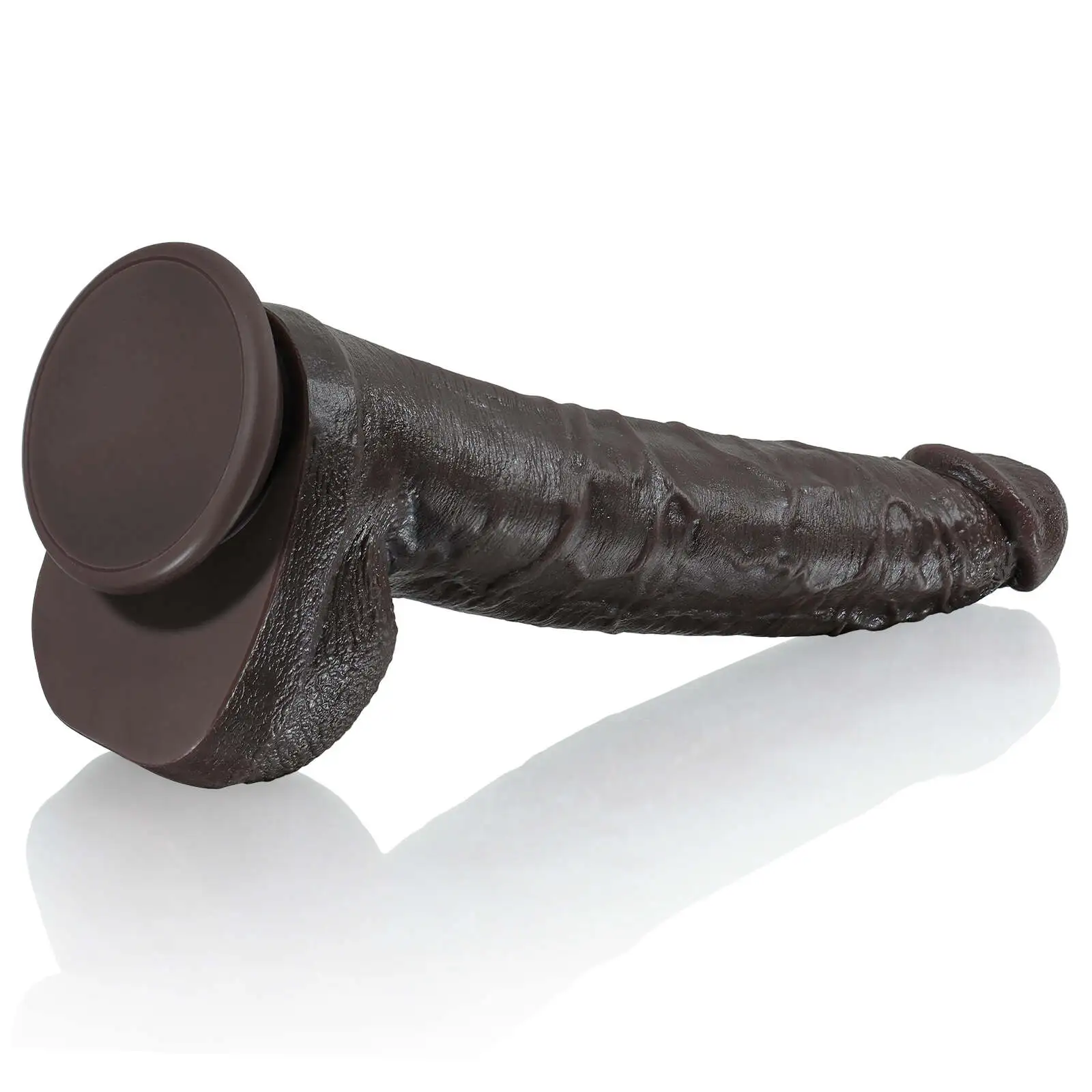 Black Silicone Dildo-SID108-Black