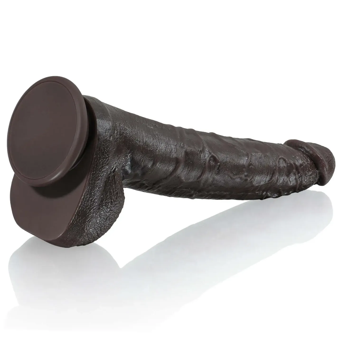 Black Silicone Dildo-SID108-Black