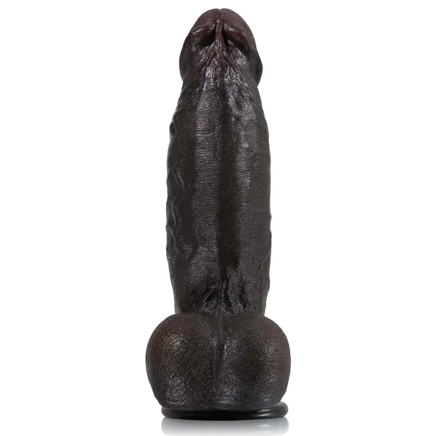 Realistic Black Suction Cup Curved dildo 8.6 Inche