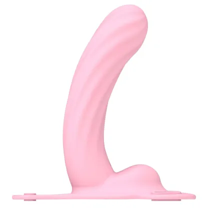 Curved G-Spot Dildo - Vibrating Strap On Dildo with 10 Vibrating 6.51Inch