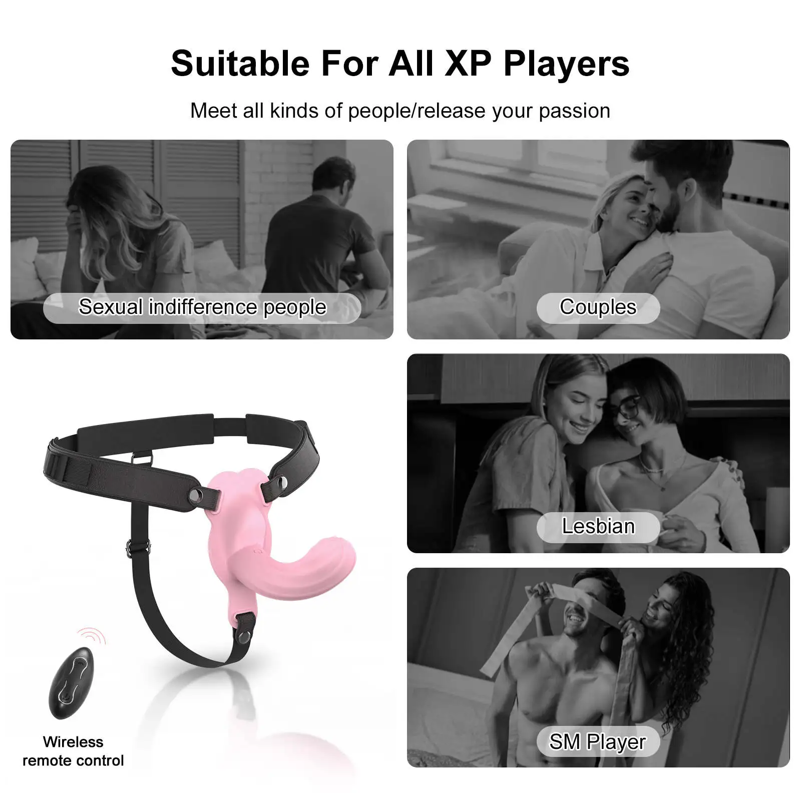Curved G-Spot Dildo - Vibrating Strap On Dildo with 10 Vibrating 6.51Inch