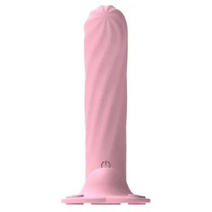 Curved G-Spot Dildo - Vibrating Strap On Dildo with 10 Vibrating 6.51Inch