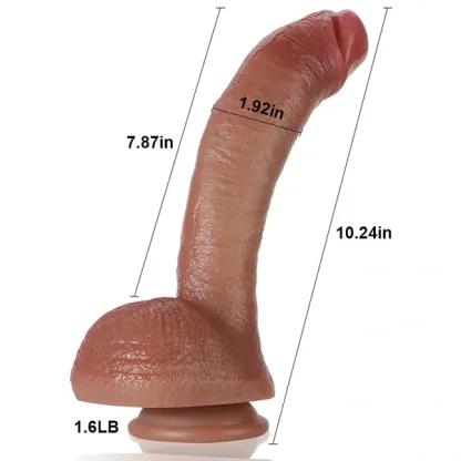 Curved Silicone Dildo 10.24 Inch