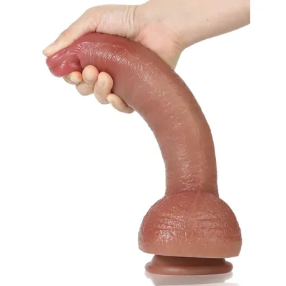 Curved Silicone Dildo 10.24 Inch