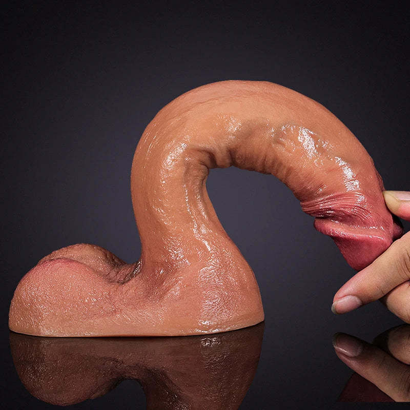 Curved Silicone Dildo 9.44 Inch