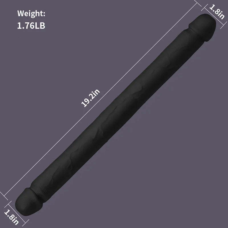 Extra Long Liquid Silicone Double Dildo 19.2 Inch