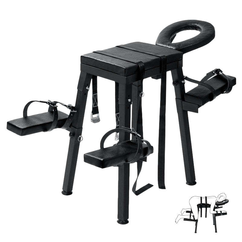 Extreme Sex Chair with Adjustable With Restraint Wrist Cuffs