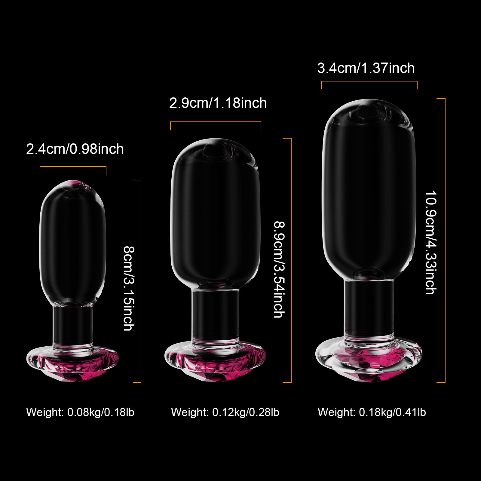 GAP02 Glass Butt Plug