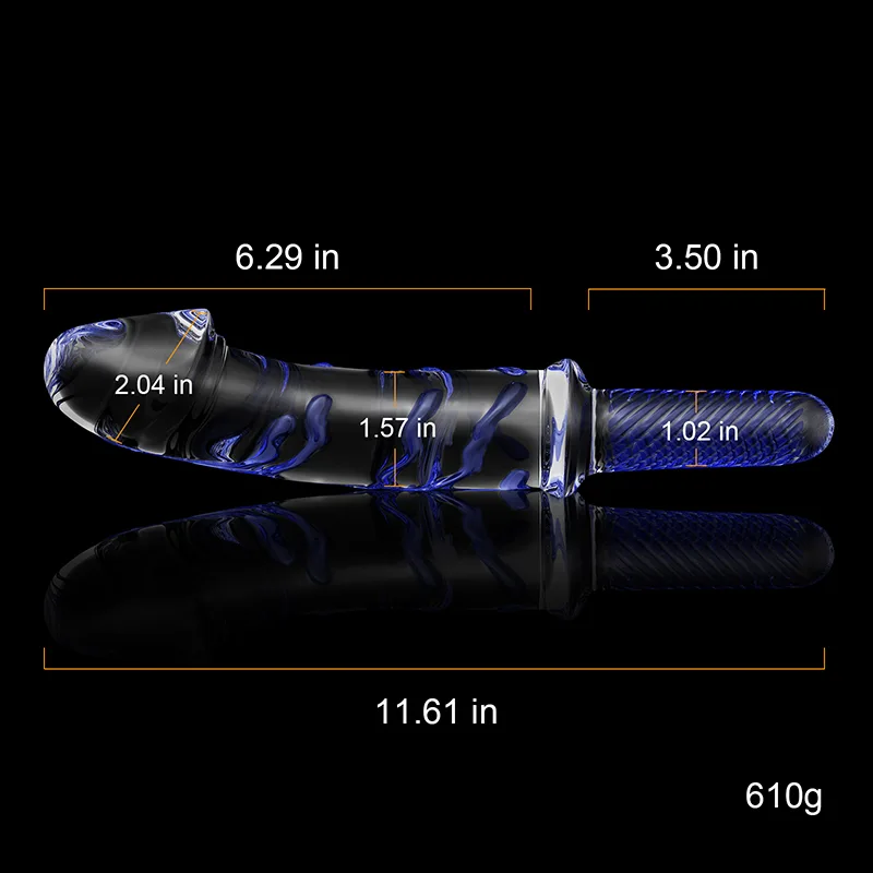 GLD10 Glass dildo