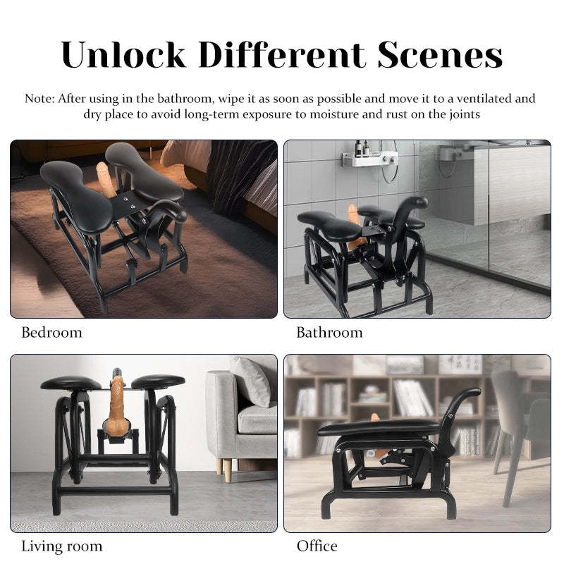 Heavy Hand Rocking Sex Chair With Dildo