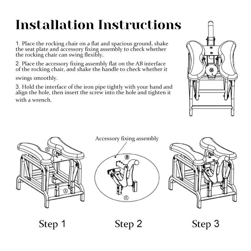 Heavy Hand Rocking Sex Chair With Dildo