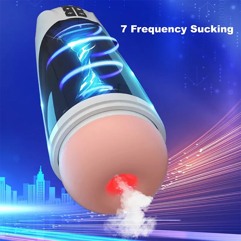 Huge Hands-Free Pleasure Realistic Masturbators with Heating Base