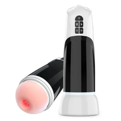 Huge Hands-Free Pleasure Realistic Masturbators with Heating Base