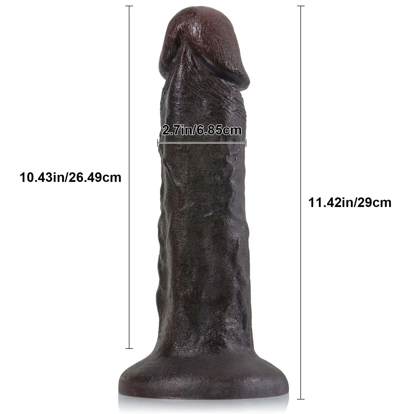 Large Anal Dildo-SID86-Black