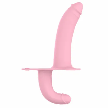 Lesbian Vibrator 10 Frequency Strap-On Vibrating Dildo 9.72 Inch