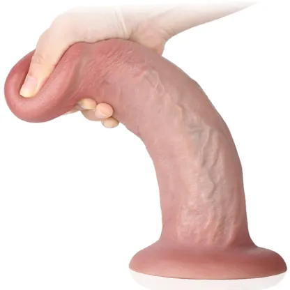 Lifelike Double Layer Silicone Large Anal Dildo 11.42 Inch