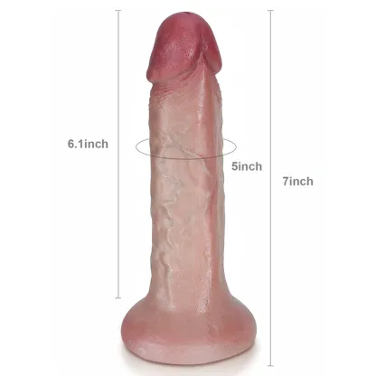 Lifelike Flesh Silicone Anal Dildo 7 Inch