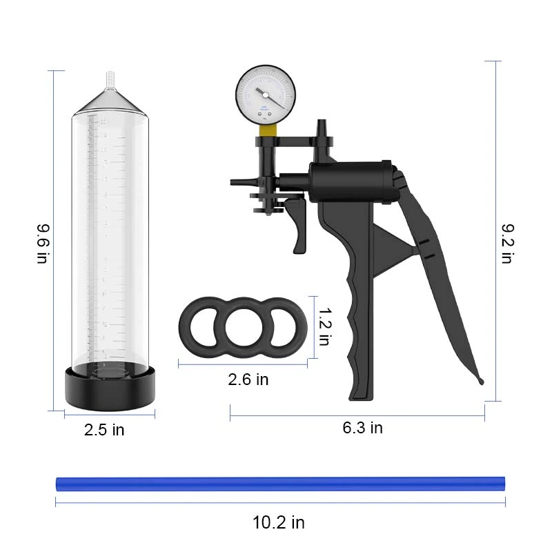 Classic Manual Penis Pump with Barometer & Scale
