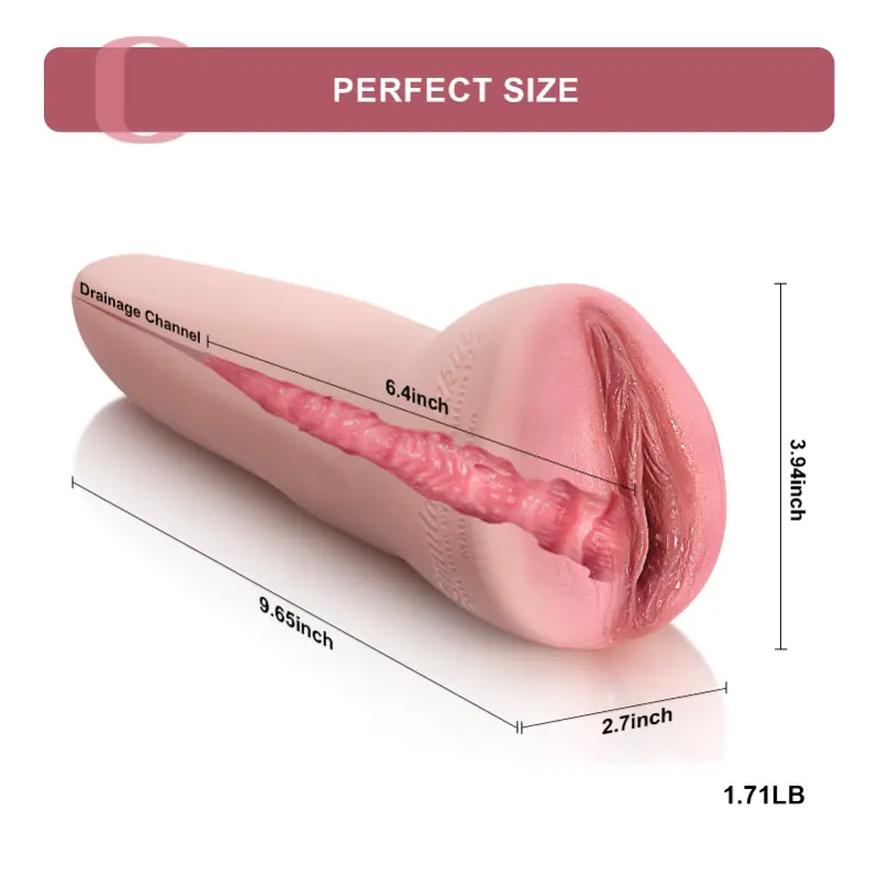 Lovetoyshub   Silicone Pocket Pussy PU07