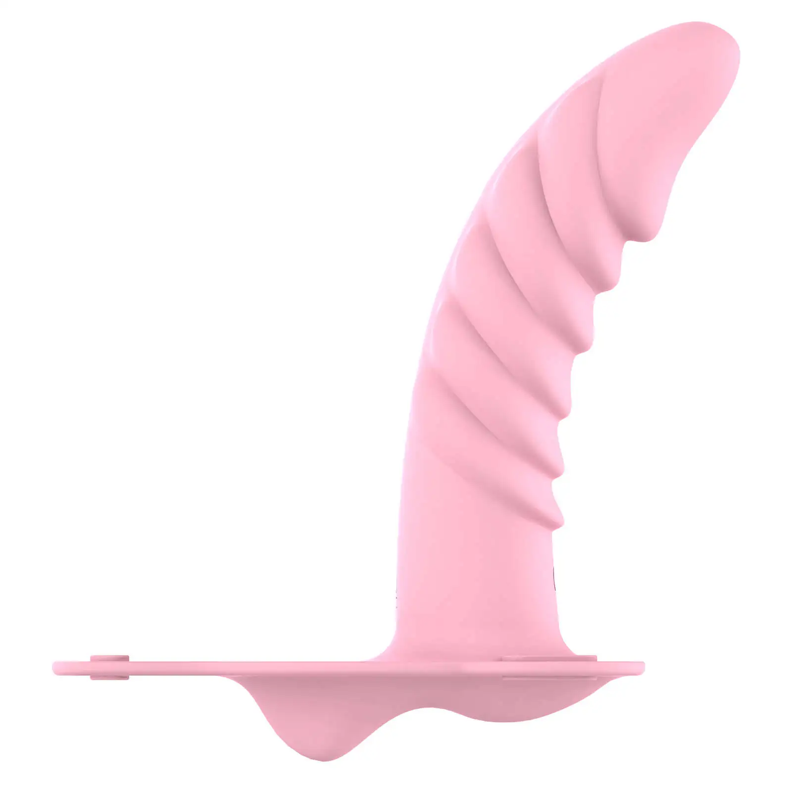 Multi Textured Lesbian Strap On Dildo with 10 Vibrations 7.59 Inch