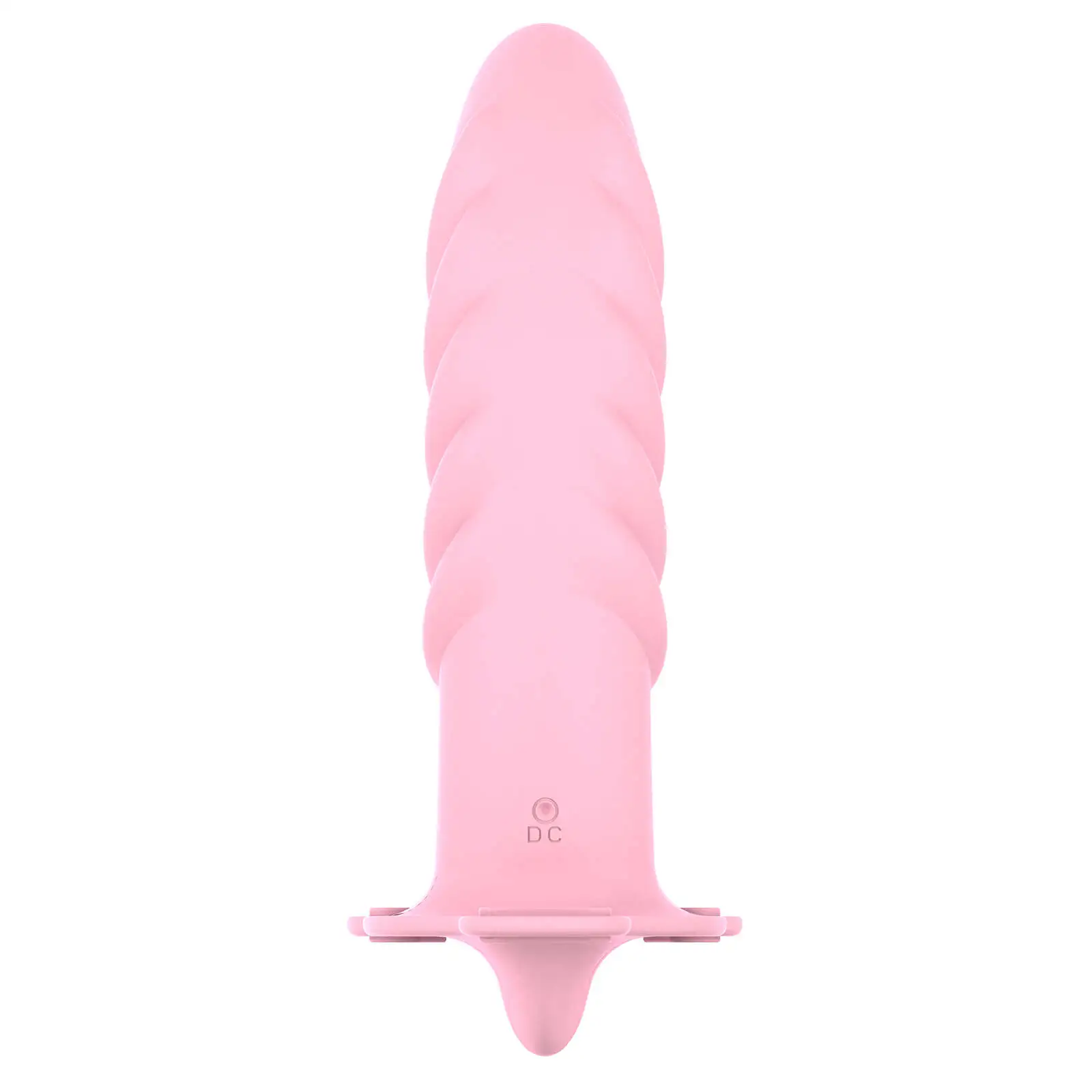 Multi Textured Lesbian Strap On Dildo with 10 Vibrations 7.59 Inch