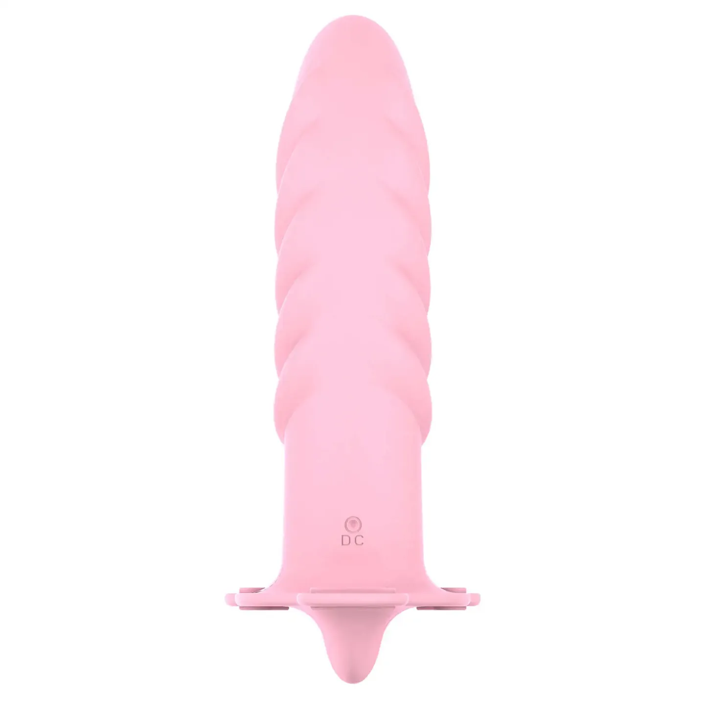 Multi Textured Lesbian Strap On Dildo with 10 Vibrations 7.59 Inch
