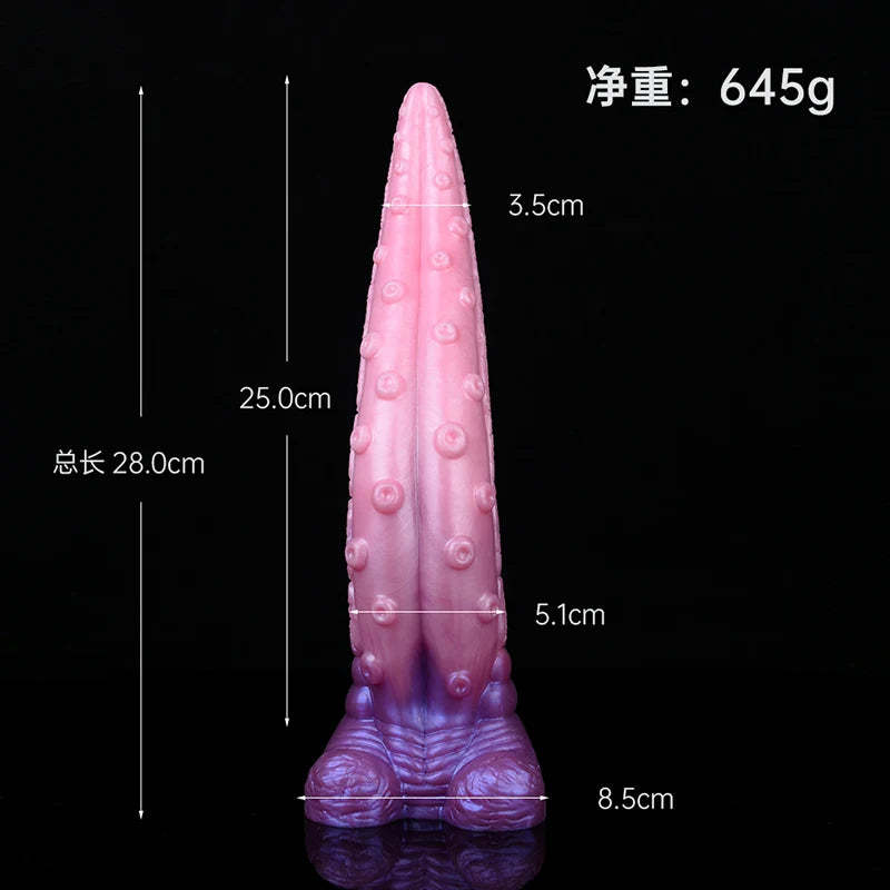 Pink Silicone Tentacle Dildo 11.02 Inch