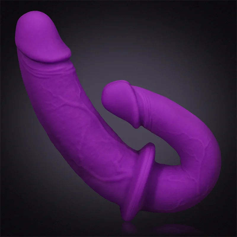 Purple Silicone Double-Ended Dildo 12 Inch