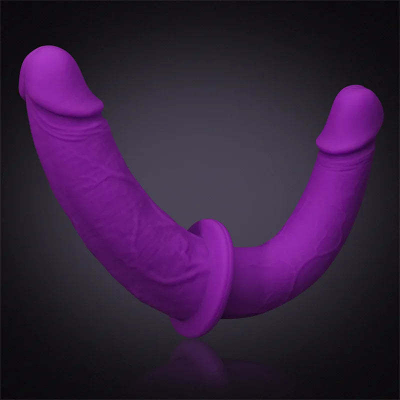 Purple Silicone Double-Ended Dildo 12 Inch